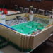 Ein Fußballstadion aus Legosteinen
